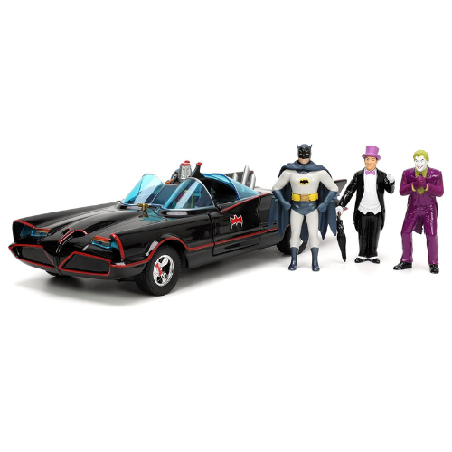 Batmobile with Batman, Robin, Penguin, &  Joker Figures