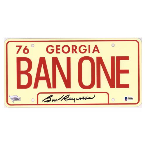 Burt Reynolds Smokey and the Bandit Autographed License Plate