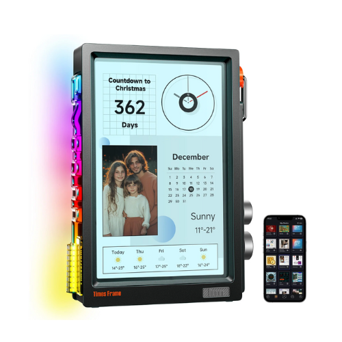 3D Transparent Retro Digital Frame
