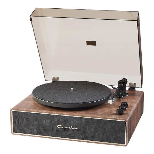Crosley Stave 2-Speed Bluetooth Record Player Turntable with Built-in Speakers