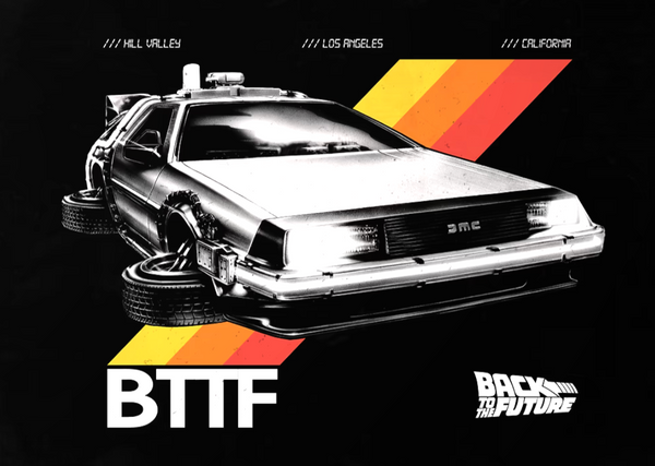 Displate Back to the Future DeLorean DMC-12 Metal Poster